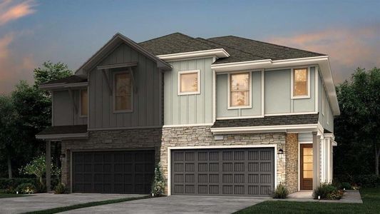 New construction Townhouse house 5646 Amber Brook Lane, Fulshear, TX 77441 - photo 0