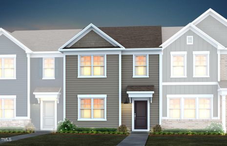 New construction Townhouse house 429 Parker Station Avenue, Fuquay Varina, NC 27526 Sierra- photo 0