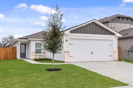 New construction Single-Family house 18404 Stellers Sea St, Elgin, TX 78621 Acorn- photo 0 0