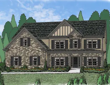 New construction Single-Family house 2109 Ella Springs Dr, Covington, GA 30014 plan (GA) Wilmington A 2 Side Entry - image