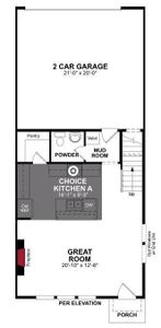 Beazer Homes Plano Gateway Watercolor Floorplan.