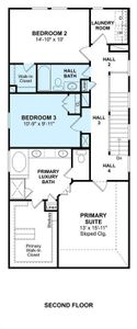 The Naples floor plan by K. Hovnanian Homes. 2nd Floor shown. *Prices, plans, dimensions, features, specifications, materials, and availability of homes or communities are subject to change without notice or obligation.