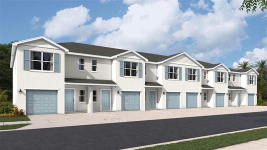 New construction Townhouse house 4666 Stargazer Ct, Palm Harbor, FL 34683 plan Pearson - image