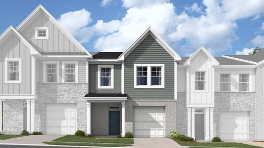 New construction Townhouse house 525 Eversden Dr, Zebulon, NC 27597 Hertford- photo 0