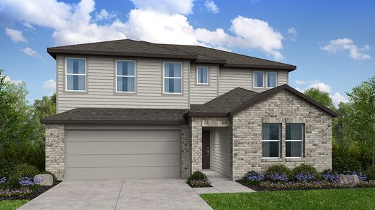 New construction Single-Family house 212 Crumpton Wy, Hutto, TX 78634 Warbler- photo 0