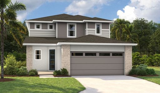 New construction Single-Family house 5357 Wolf Creek Drive, Apollo Beach, FL 33572 Palm- photo 0