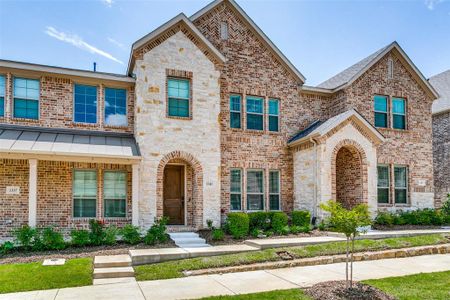 New construction Townhouse house 1341 Madison Avenue, Flower Mound, TX 75028 Hampton- photo 0