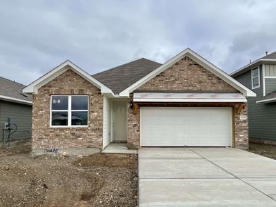 New construction Single-Family house 709 Palo Brea Loop, Hutto, TX 78634 Cartwright Homeplan- photo 0