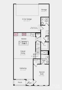 Structural upgrades added:  Study in place of loft, and tray ceiling at owner's suite.