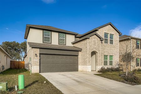 New construction Single-Family house 1949 Bovine Pass, Leander, TX 78641 plan The Ozark - image