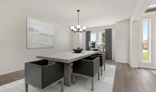 Charming dining room just off the foyer (*Photo not of actual home and used for illustration purposes only.)