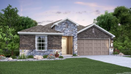 New construction Single-Family house 314 Butterfly Rose Dr, New Braunfels, TX 78130 Jardin- photo 6 6