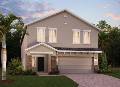 Elevation 1 with Optional Stone - Vero in Florida by Landsea Homes