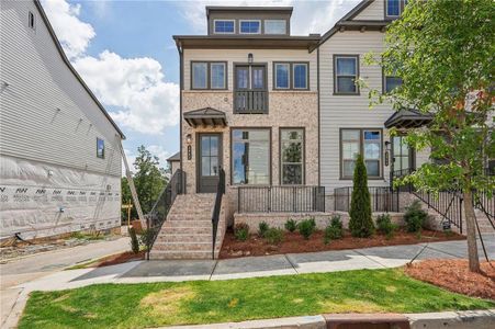 New construction Townhouse house 3842 Allegretto Circle, Atlanta, GA 30339 Ashby Homeplan- photo 0