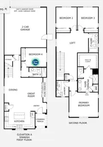 New construction Single-Family house 15602 S 180th Ln, Goodyear, AZ 85338 plan Quattro - image