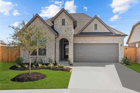 New construction Single-Family house 3307 Bristle Ridge Lane, Fulshear, TX 77423 The Woodworth- photo 0