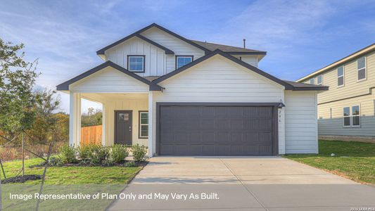 New construction Single-Family house 100 Milo Knox Dr, Kyle, TX 78640 plan The Nicole - image