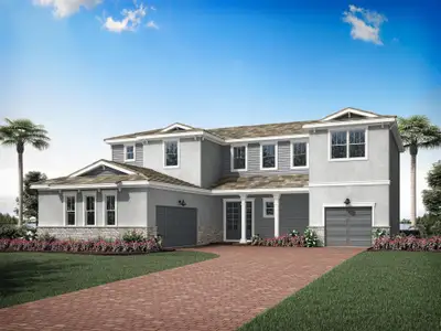 New construction Single-Family house 14119 Sw Artesia Dr, Port St. Lucie, FL 34987 plan Palacio - image