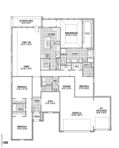 New construction Single-Family house 2101 Baxter Rd, Celina, TX 75009 plan 1688 - image 4