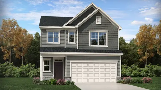 New construction Single-Family house 3021 Bay Foal Ln, Durham, NC 27703 plan Davidson - image