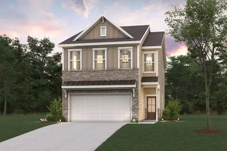 New construction Townhouse house 1217 Brooks Ryan Run, Lawrenceville, GA 30043 plan Sawnee - image