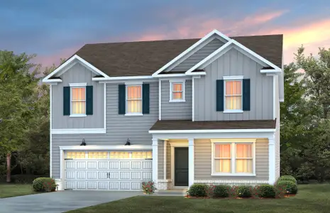 New construction Single-Family house 613 Florentia Wy, Garner, NC 27529 plan Hampton - image