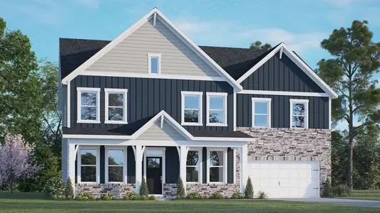 New construction Single-Family house 87 Greenwillow Dr, Fuquay Varina, NC 27526 plan Norman - image