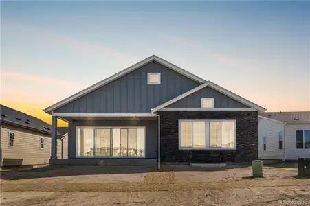 New construction Single-Family house 6739 Fawn Path Ln, Castle Pines, CO 80108 plan 4085 Traditions Elevation A - Modern Farmhouse - image