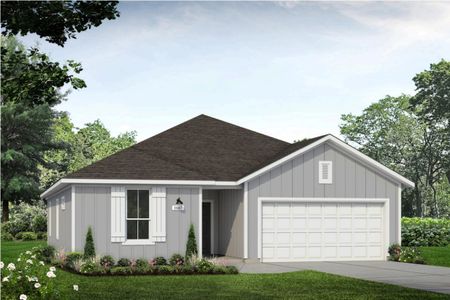 New construction Single-Family house 13408 Roughstock Wy, Mustang Ridge, TX 78610 plan Durango 1657 - image