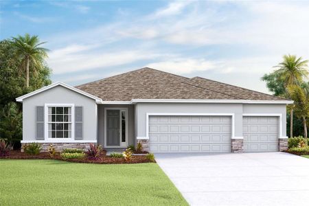 New construction Single-Family house 3129 Canopy Oak Boulevard, Wildwood, FL 34785 Hawthorne- photo 0