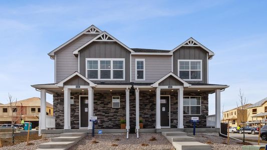 New construction Duplex house 9865 Biscay St, Commerce City, CO 80022 MUIRFIELD- photo 0