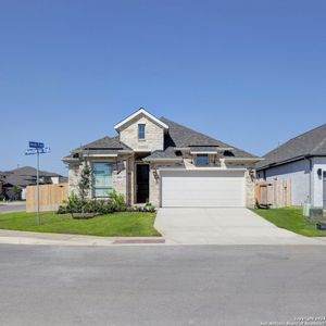 New construction Single-Family house 9907 Monstenco Trail, San Antonio, TX 78254 Design 2169W- photo 0