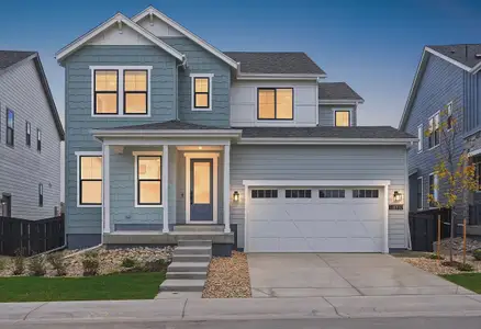 New construction Single-Family house 8732 Summerwalk Trl, Littleton, CO 80125 plan 4052 Twilight Elevation B - Lake Cottage - image