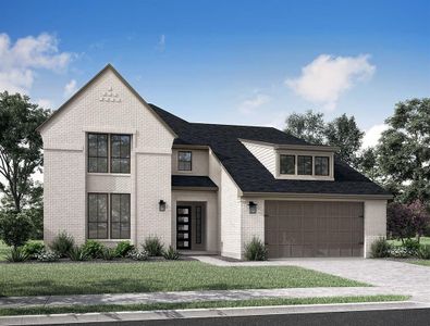 New construction Single-Family house 5518 Rocky Banks Way, Fulshear, TX 77441 Chandler- photo 0