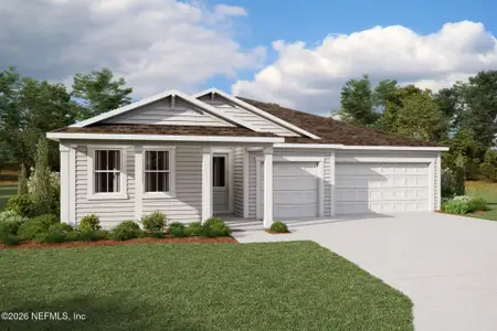 New construction Single-Family house 136 Holly Creek Dr, St. Johns, FL 32259 plan Hawkin - image