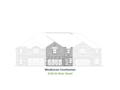 New construction Townhouse house 3521 Jester Dr, Lewisville, TX 75056 plan TH Building 14 Unit 2 W - image