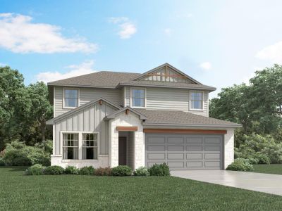 New construction Single-Family house 138 Bonnellis Roost, Cedar Creek, TX 78612 The Matador (870)- photo 0