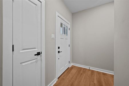 Entry way and hall for front bedrooms