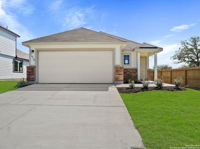 New construction Single-Family house 16618 Red Pine, Elmendorf, TX 78112 The Aspen- photo 0