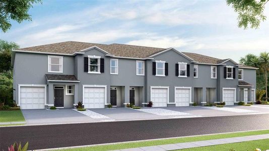 New construction Townhouse house 32409 Welling Blade Lp, Wesley Chapel, FL 33545 plan Vale - image