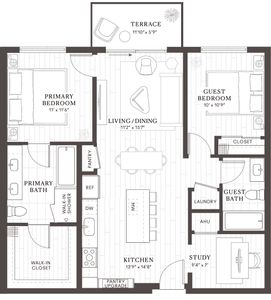 New construction Condo house 2121 S Congress Ave, Austin, TX 78704 plan B3.2 Barton - image