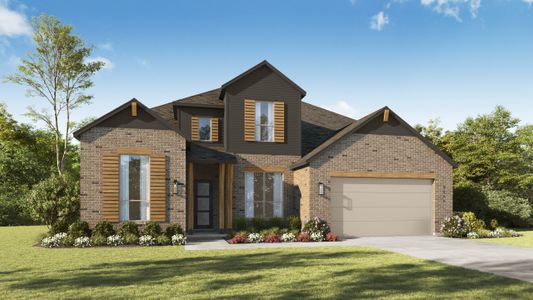 New construction Single-Family house 200 Shady Spring Trl, Georgetown, TX 78628 plan Leyland - image