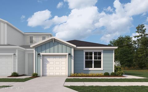 New construction Townhouse house 200 Misty Harbor Trce, Palm Coast, FL 32137 Mangrove- photo 0