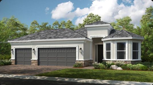 New construction Single-Family house 13200 Sw Portico Wy, Port St. Lucie, FL 34987 plan Lazio 3-Car - image