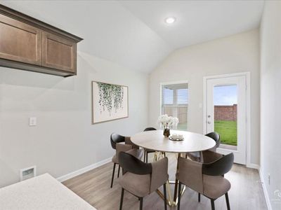 Breakfast Nook in the Amber home plan by Trophy Signature Homes – REPRESENTATIVE PHOTO