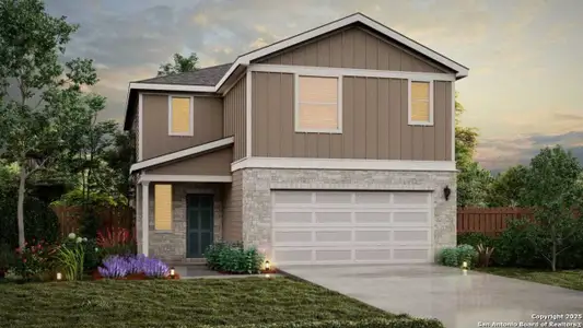 New construction Single-Family house 14747 Sweet Clover, San Antonio, TX 78253 plan Oak View - image