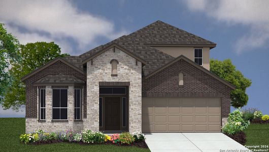 New construction Single-Family house 809 Town Creek Way, Cibolo, TX 78108 The Hondo- photo 1 1