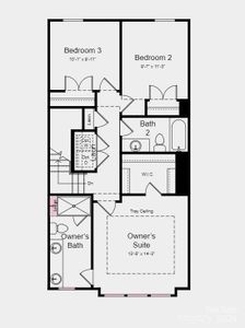 Structural options added include: 4th bedroom with a full bath in place of a flex room with a half bath.