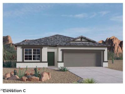 New construction Single-Family house 1471 S 239Th Drive, Buckeye, AZ 85326 Harris- photo 0