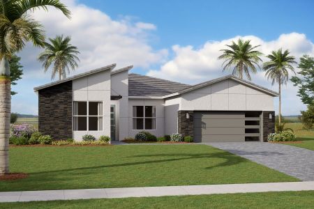 New construction Single-Family house 10265 Sw Carnelian St, Port St. Lucie, FL 34987 Aurora- photo 0